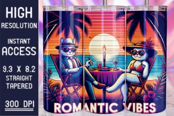 Download Romantic Summer Vibes Tumbler Wrap - Romantic summer Collection