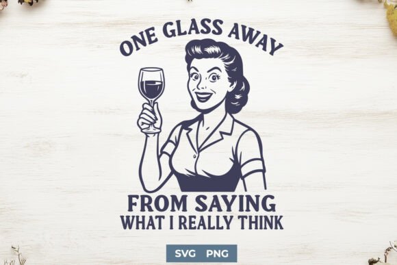 Download Funny Wine Retro Sarcastic SVG PNG Print - Premium Bundle