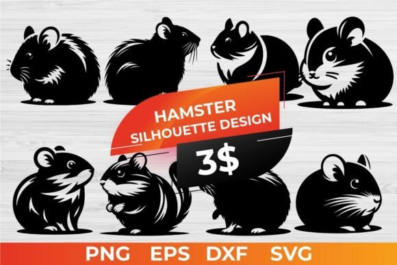 Download Hamster Silhouette Designs Vector Bundle - Premium Resources