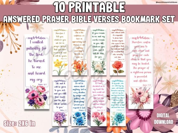 Download Answered Prayer Bible Verses Bookmarks - Prayer Collection