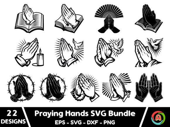 Download Praying Hands Svg Prayer Hand Svg Bundle - Prayer Collection