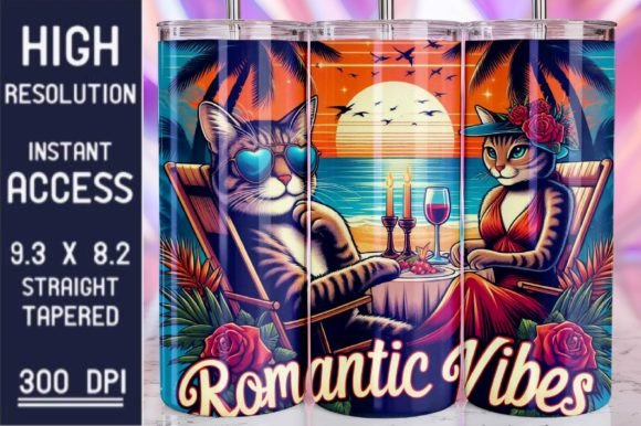 Download Romantic Summer Vibes Tumbler Wrap - Romantic summer Collection