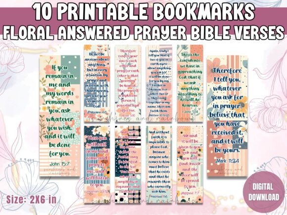 Download Answered Prayer Bible Verse Bookmarks - Prayer Collection