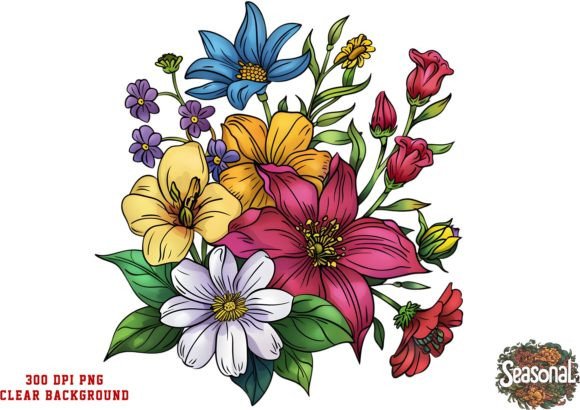 Download Mother's Day Boho Flowers Clipart - Premium Resources