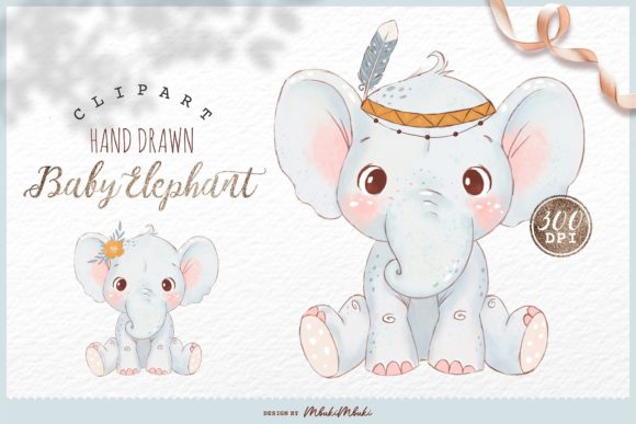 Download Cute Tribal Baby Elephant - Tribal baby Collection