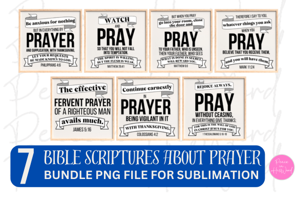Download Prayer Bible Verses PNG Bundle - Prayer Collection