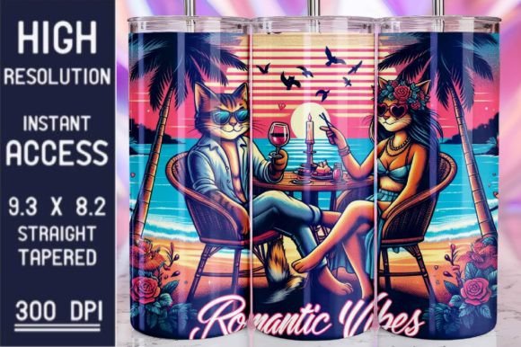 Download Romantic Summer Vibes Tumbler Wrap - Romantic summer Collection