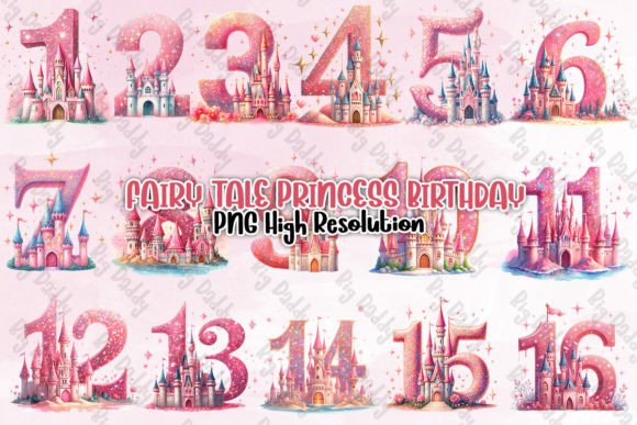 Download Fairy Tale Princess Birthday Sublimation - Fairy tale Collection