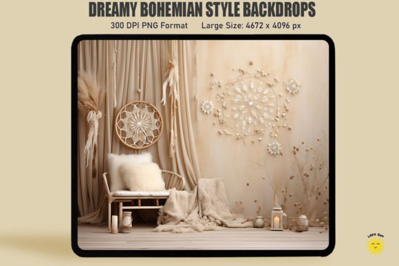 Download Dreamy Bohemian Style Backdrop - Bohemian Collection