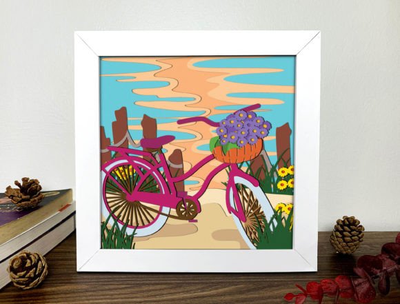 Download Romantic Summer Shadow Box 3D Svg - Romantic summer Collection