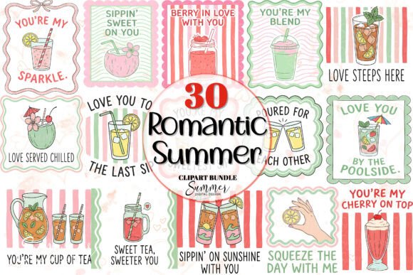 Download Romantic Summer Sweet Drink Puns Clipart - Romantic summer Collection